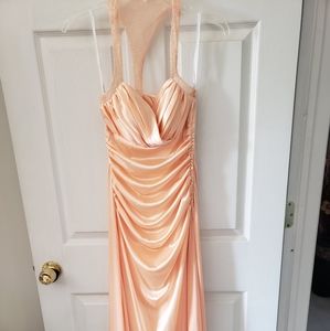 Evening gown / prom dress.  Peach color
